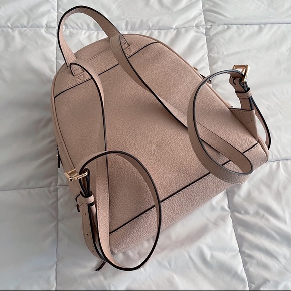 Michael Kors Rhea medium zip leather backpack - pink - Picture 4 of 9